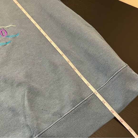 Great American Blue Embroidered Colorado Skier Ski Sweatshirt Medium - Picture 13 of 13
